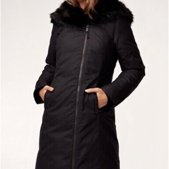 Aritzia Babaton St. Moritz Winter Down Parka Black Women's Medium - Picture 1 of 12